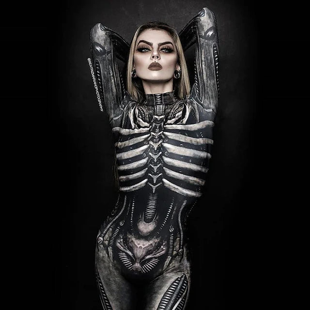 Skeleton / Skull Cosplay Costume Bodysuits Adults' Women's Cosplay Halloween