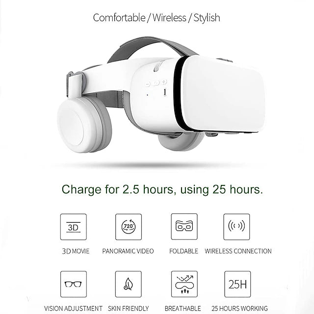 Newest Bobovr Z6 VR Glasses, Wireless Bluetooth Headset Goggles