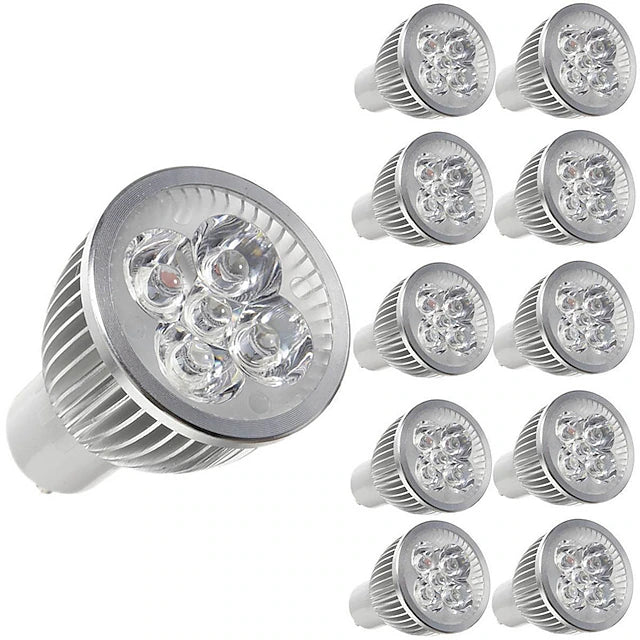 10pcs 5 W LED Spotlight 450 lm E14 GU10 GU5.3 5 LED Beads High Power LED