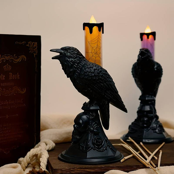 Halloween Candlestick Light Crow Light Ghost Festival Decoration Props Candlestick