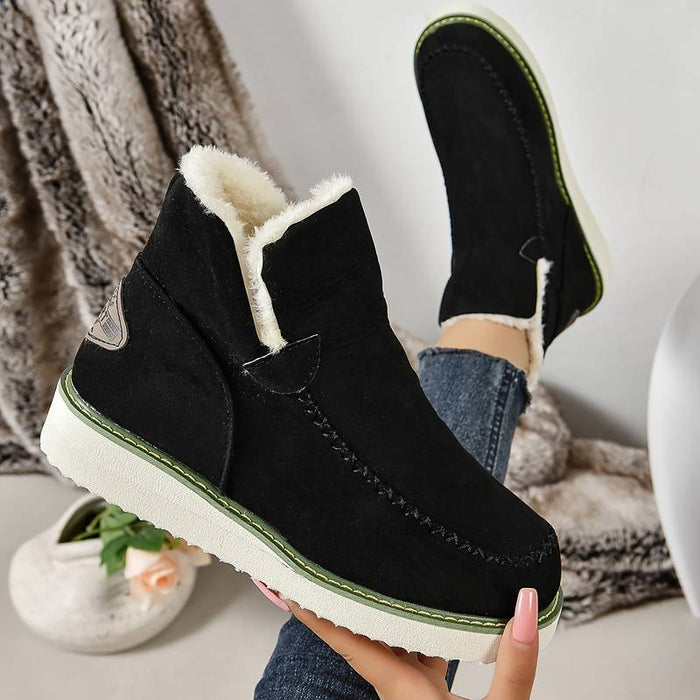 Women's Boots Suede Shoes Snow Boots Plus Size Daily Fleece Lined Booties Ankle Boots