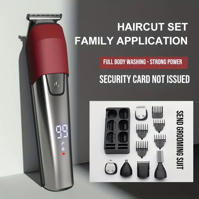 6 in 1 Electric Hair Clipper Hair Cutting maching Wireless Trimmer Men Professional clipper