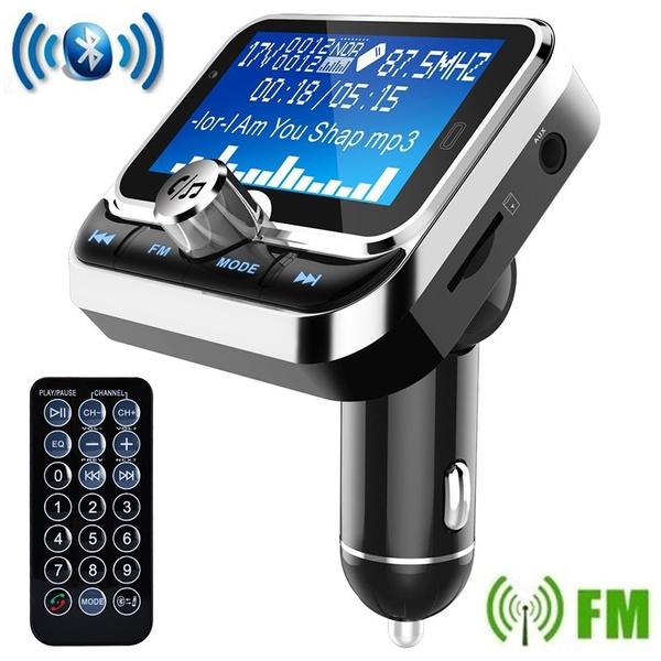 1.8inch Screen Car Bluetooth FM Transmitter Wireless Radio Adapter Handsfree Music Player
