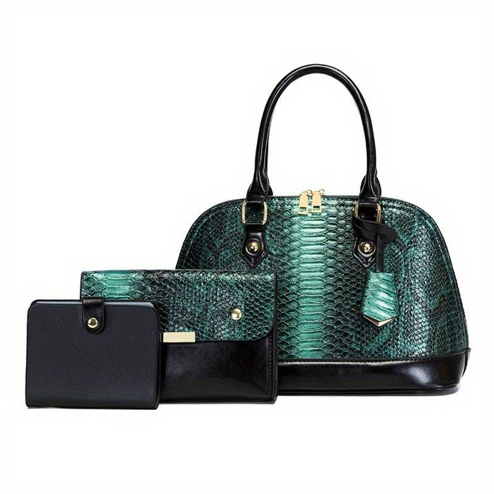 Women's Handbag Bag Set Dome Bag PU Leather Office Daily Zipper Large Capacity