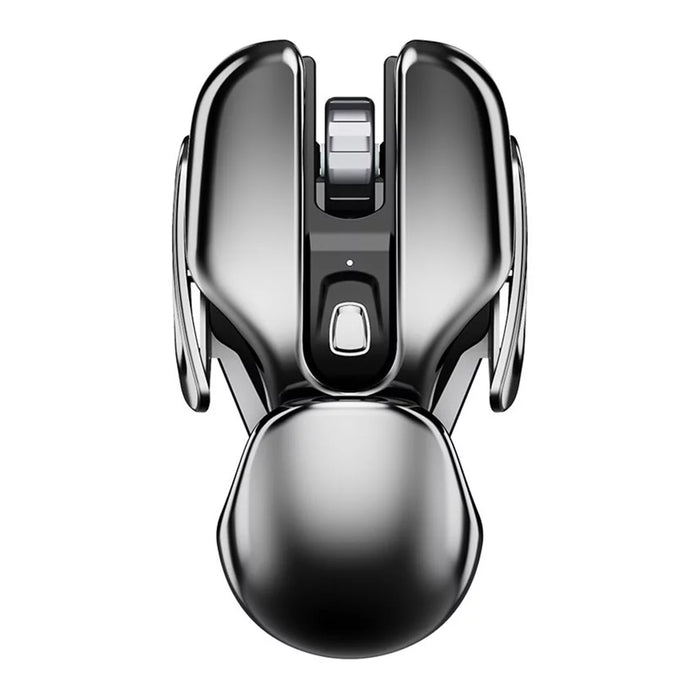 PX2 Metal 2.4G Rechargeable Wireless Mute 1600DPI Mouse 6 Buttons for PC Laptop Computer