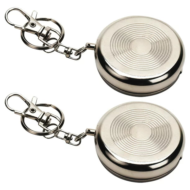 Silvery White Stainless Steel Ashtray, Portable Keychain Ashtray, Mini Version Carry On Ashtray