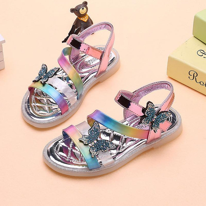 Girls' Sandals Flat Comfort Flower Girl Shoes PU Mary Jane Little Kids(4-7ys) Big Kids(7years +)