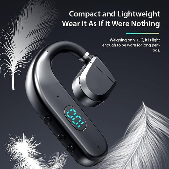 1Pc Long Standby Bluetooth Wireless Earpiece Led Power Display Bluetooth Earphone Noise Cancelling