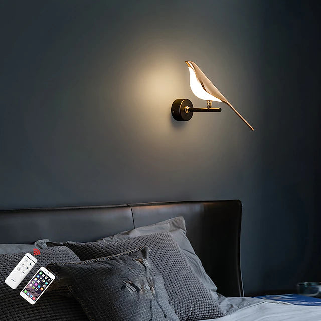 Nordic Style Indoor Wall Light LED Bird Design Modern Aluminum Wall Light 220-240V
