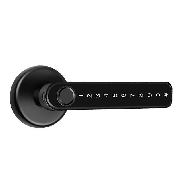 Smart Fingerprint Door Lock: Keyless Entry with App/IC Card/Key/Touchscreen Password