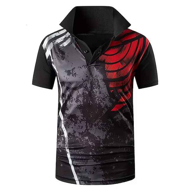 Men's Polo Shirt Golf Shirt golf apparel Breathable Quick Dry Soft Short Sleeve