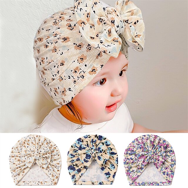 Toddler Girls' Active Casual / Daily / Indoor Floral Bow / Print Polyester Hats & Caps
