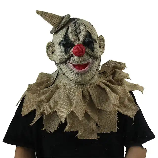Burlap Joker Mask Halloween Makeup Ball Party Dress up Horror Joker Revival Full Face Headgear halloween