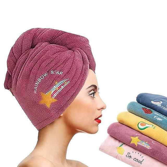 Dry Hair Cap Female Super Absorbent Quick-Drying Hair Towel Wiping Hair Towel Shower Cap