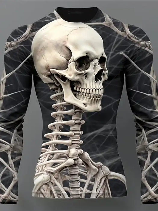 Graphic Skull Skeleton Fashion Designer Casual Men's 3D Print T shirt Tee Sports