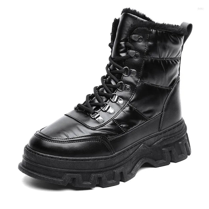 Men's Boots Snow Boots Winter Boots Walking Casual Daily Leather Comfortable Booties