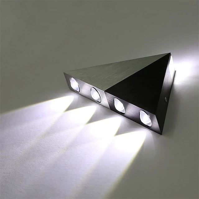 23.5cm Flush Mount Wall Lights LED Triangle Design Wall Sconce Light Aluminum