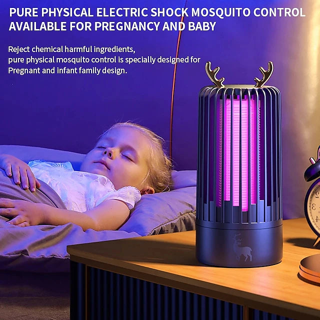 Mosquito Killer Lamp Insect Repellent Fly Trap Outdoor USB Powered LED