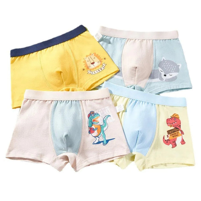 4 Pieces of Boys' Underwear boxer children's underpants triangle boxer pants