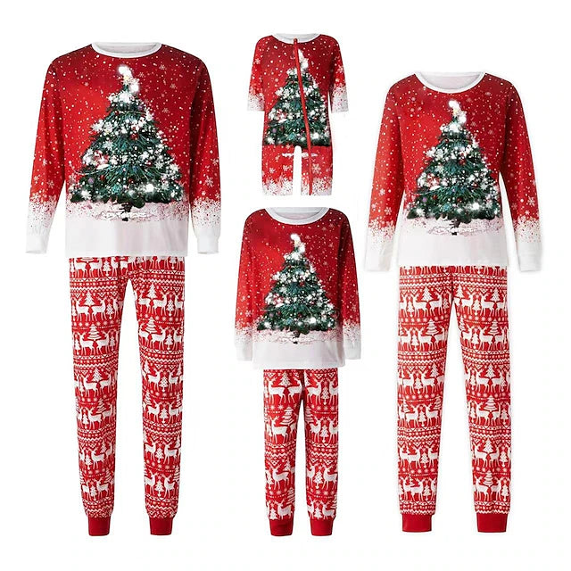 Family Christmas Pajamas Unisex Christmas Christmas Eve Cute Kid's