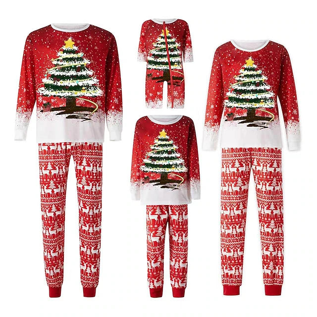 Family Christmas Pajamas Unisex Christmas Christmas Eve Cute Kid's