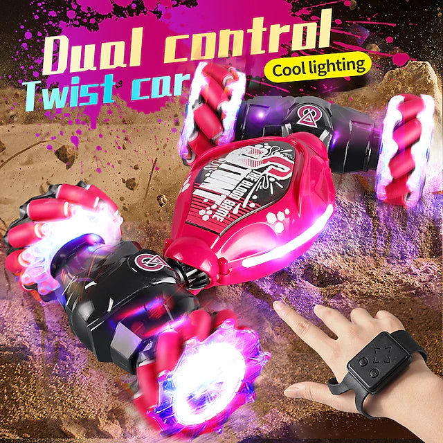 2022 New Remote Control Stunt Car Gesture Induction Deformation Twist Climb Electronic Toys