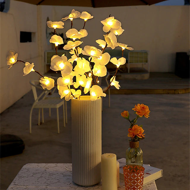 LED Phalaenopsis Branch Lamp 20 Bulbs Simulation Orchid Branch