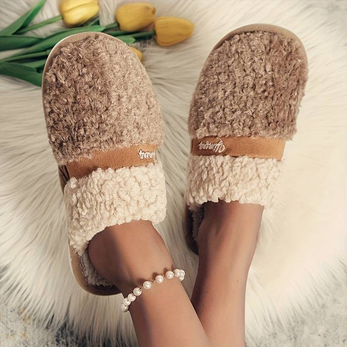 Men's Clogs & Mules Slippers & Flip-Flops Retro Warm Slippers Fleece Slippers Plush Slippers