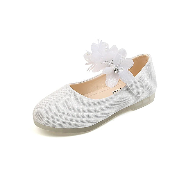 Girls' Flats Princess Shoes PU Water Resistant Breathability Princess Shoes