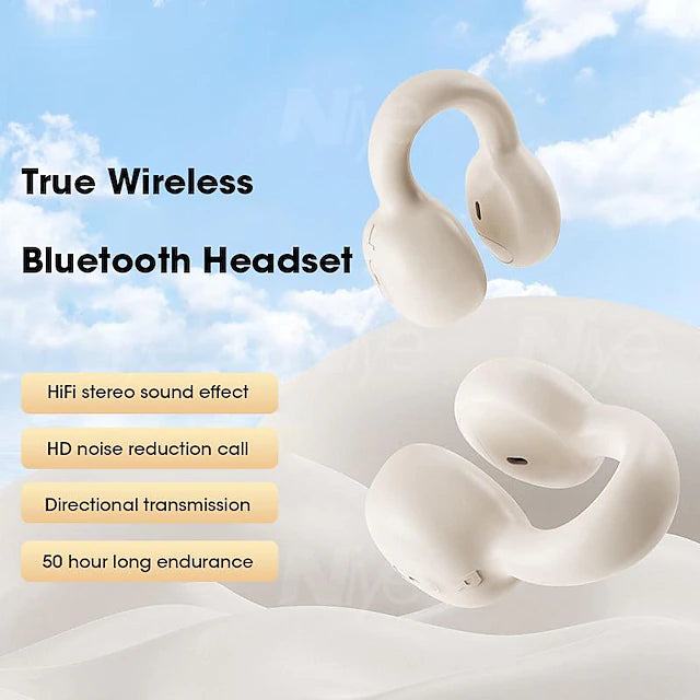 TWS Wireless Headphones Bluetooth 5.3 Ear Clip Bone Conduction