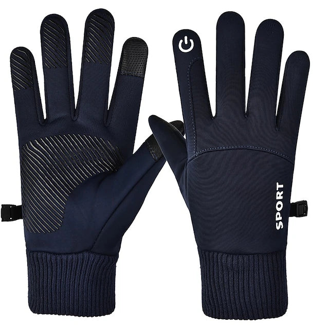 Winter Bicycle Gloves Men Women Touch Screen Cold Weather Warm Gloves