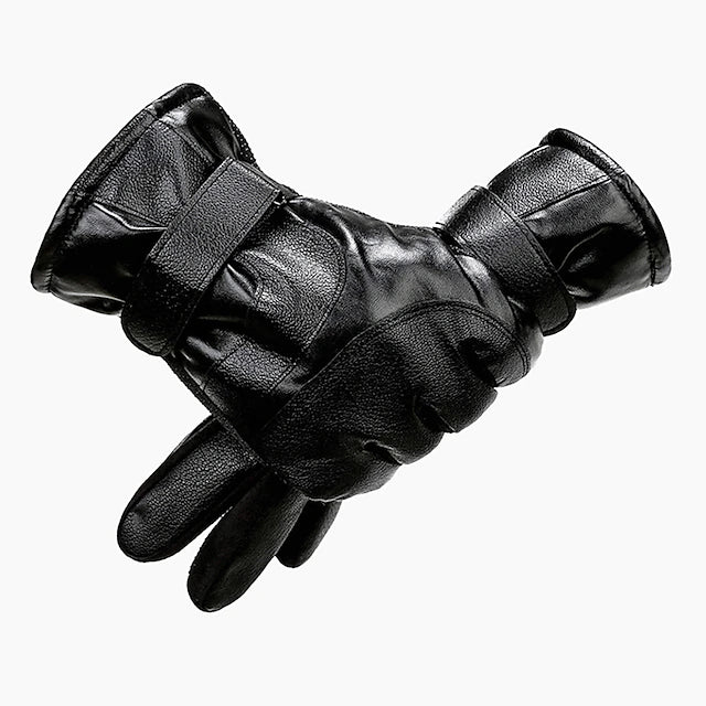 Men's 1pc / pack Gloves Thicken Thermal Gloves Adjustable Full Finger