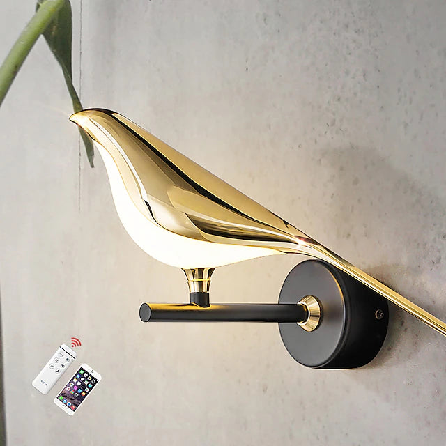 Nordic Style Indoor Wall Light LED Bird Design Modern Aluminum Wall Light 220-240V