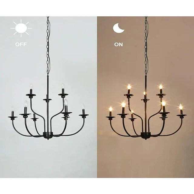 73 cm Single Design Chandelier Metal Mini Painted Finishes Traditional / Classic Country 220-240V