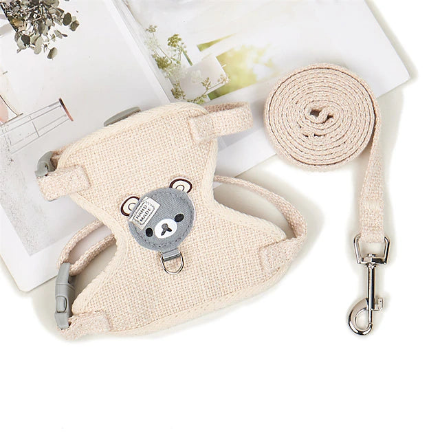 Pet Traction Rope Vest Type Cat Chest And Back Anti Release Teddy Bear Small Dog