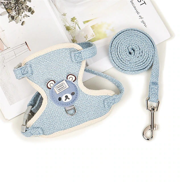 Pet Traction Rope Vest Type Cat Chest And Back Anti Release Teddy Bear Small Dog