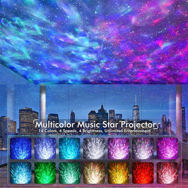 Star Projector Galaxy Projector for Bedroom Remote Control & White Noise Bluetooth Speaker