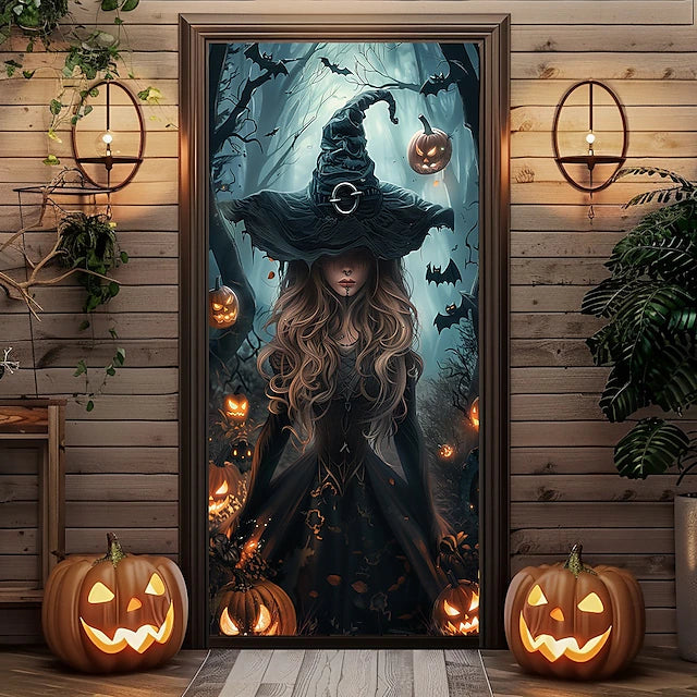 Halloween Door Decorations Skeleton Halloween Door Covers Door Tapestry