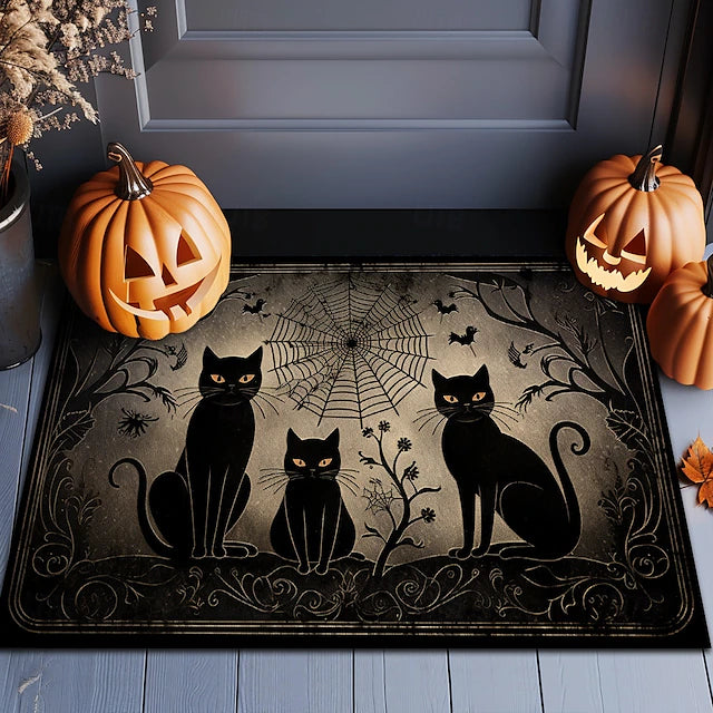 Halloween Decorations Graveyard Scarecrow Doormat Kitchen Mat Floor Mat