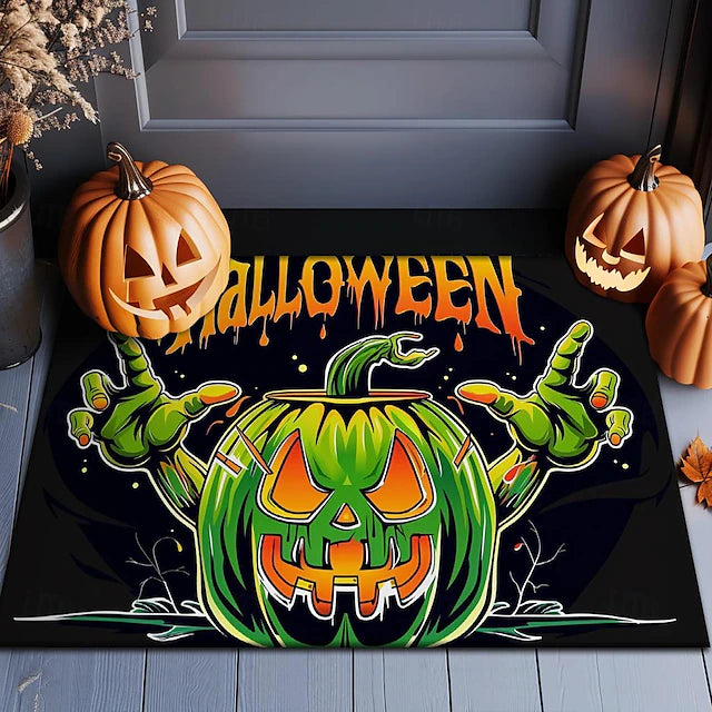 Halloween Decorations Graveyard Scarecrow Doormat Kitchen Mat Floor Mat