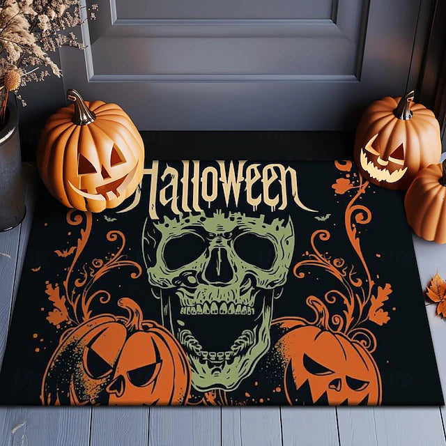 Halloween Decorations Graveyard Scarecrow Doormat Kitchen Mat Floor Mat