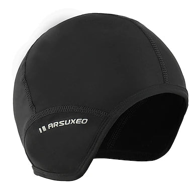 Arsuxeo Helmet Liner Skull Caps Skull Cap Beanie Helmet Liner Solid Color