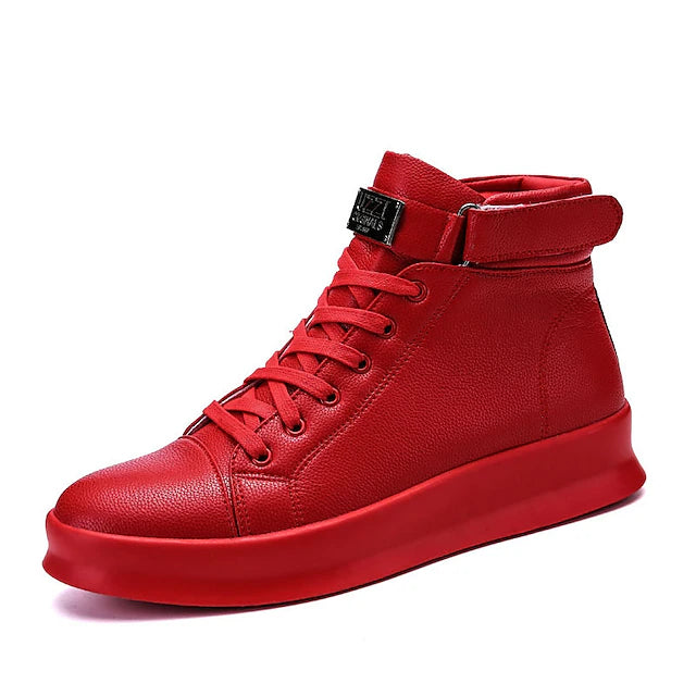 Men's Sneakers Skate Shoes High Top Sneakers Classic Casual Preppy Christmas Daily