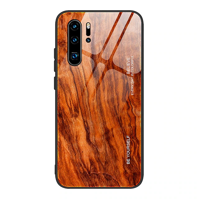 Luxury Wood Grain Phone Case For Huawei P30 Lite P20 Pro Mate 30 Pro P30 Pro P20 Lite Soft