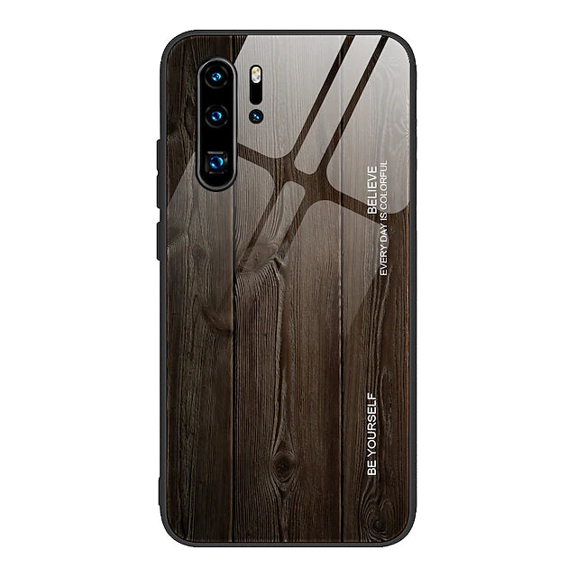 Luxury Wood Grain Phone Case For Huawei P30 Lite P20 Pro Mate 30 Pro P30 Pro P20 Lite Soft