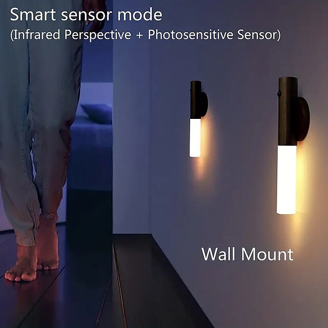 Motion Sensor Night Lights Magnet Body Sensor Hallway Night Lights