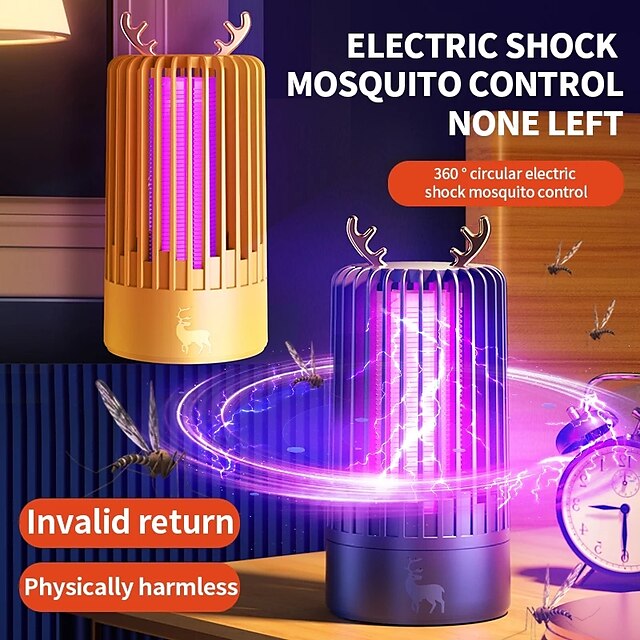 Mosquito Killer Lamp Insect Repellent Fly Trap Outdoor USB Powered LED