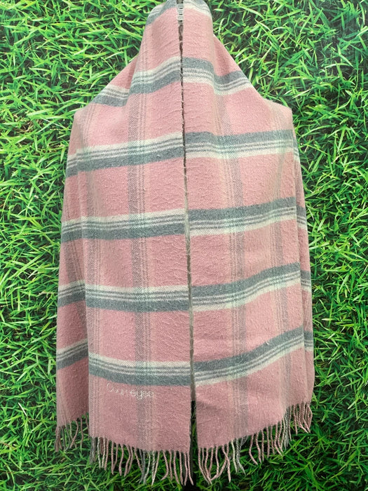 Winter New Women's Plaid Scarves Knit Mix Color Long Tassel Shawl Wraps