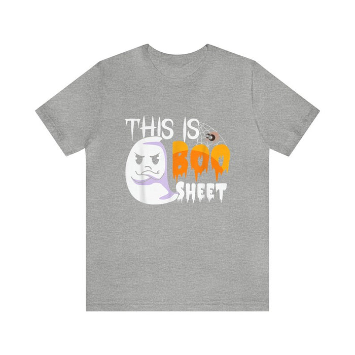 Women's T shirt Tee Halloween Shirt Black Ghost Print Short Sleeve Halloween