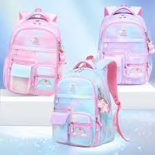 Cute Backpack Anti-theft Nylon School Bag for Children Girls Cartoon Children